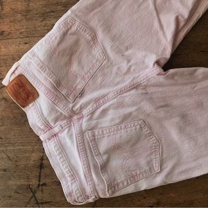 Levi’s 501s Skinny Pink Wash Denim